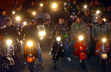 Members of The Dragons scooter club, who will be doing a charity ride for Kenny 'Jasper' Crown